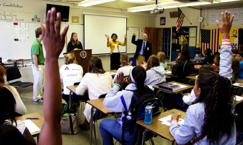 Pro bono students education high school students about tenants’ rights