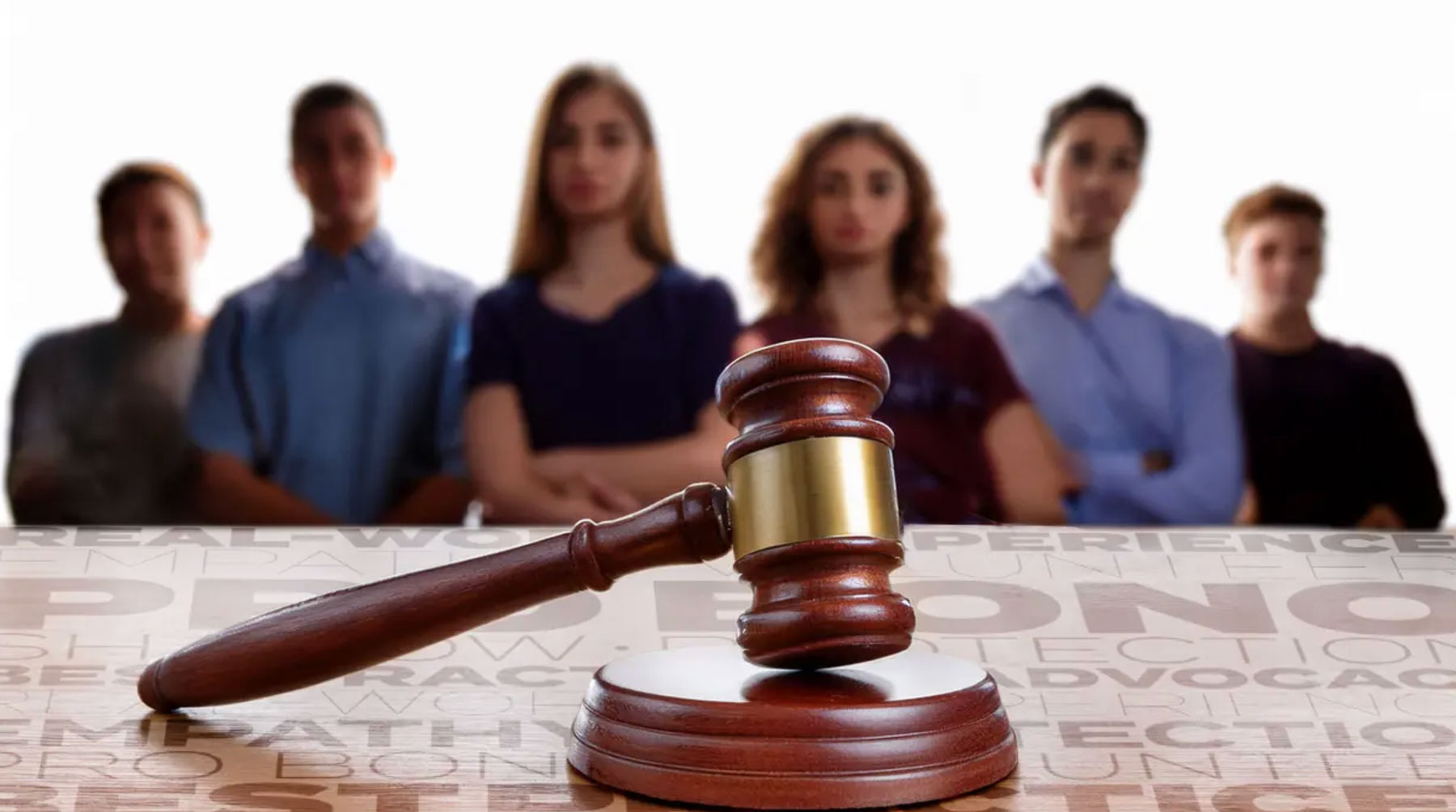 Photo of Gavel and Students