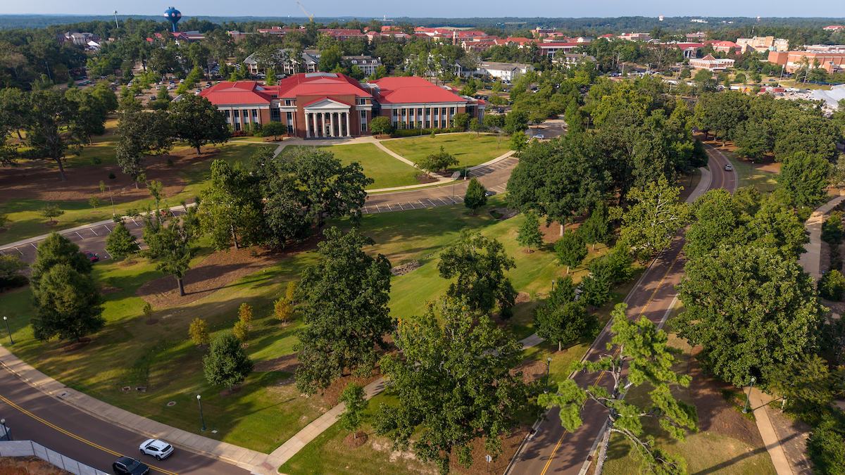 law school building and surrounding areas 