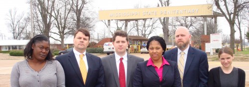 (Pictured L to R) Kiya Jones, Cliff Johnson (Director/Professor), Wilson Skomal, Heather Horn, Jake Howard (Adjunct Professor), and Nicole Jones